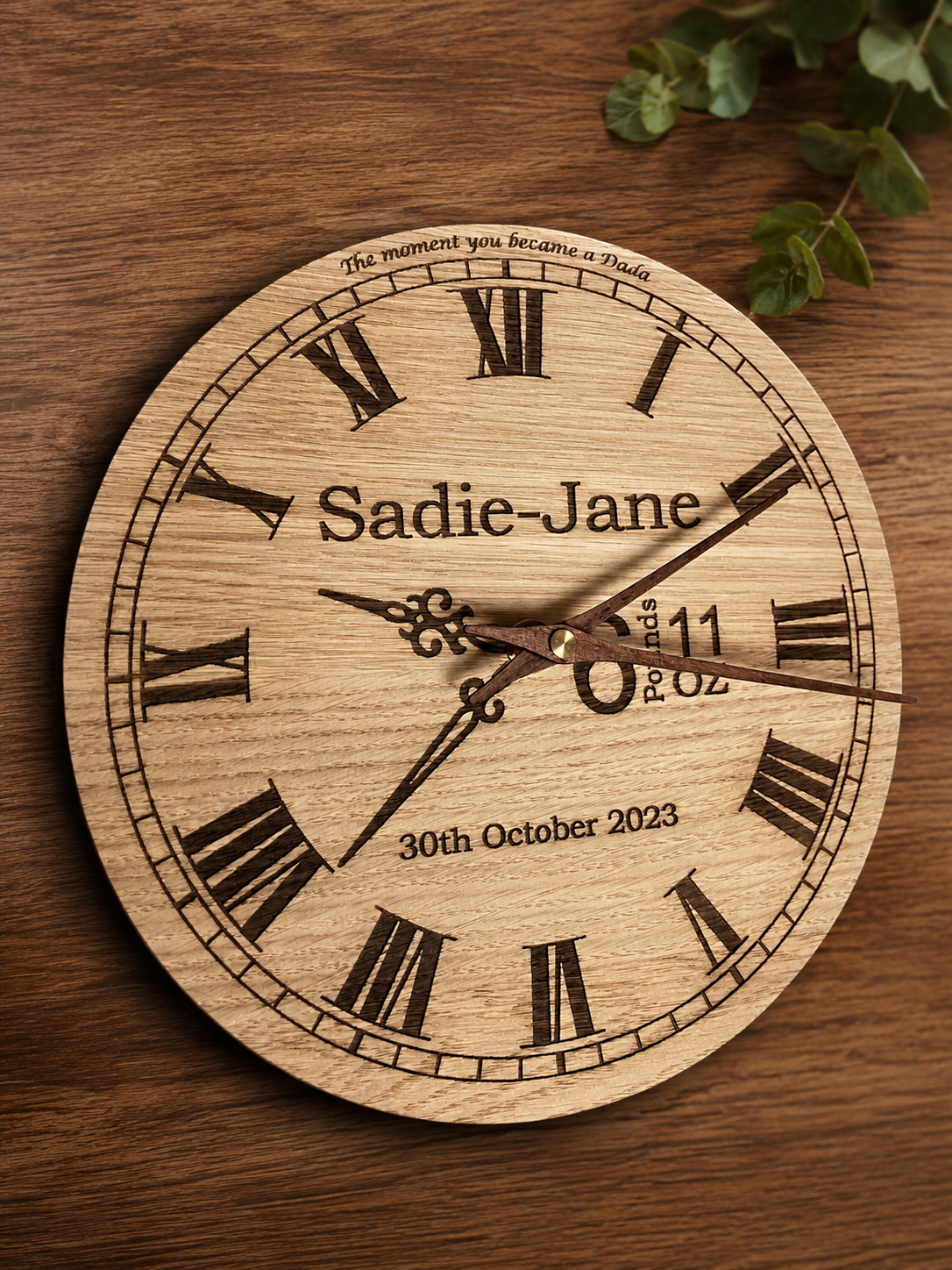 personalised clock