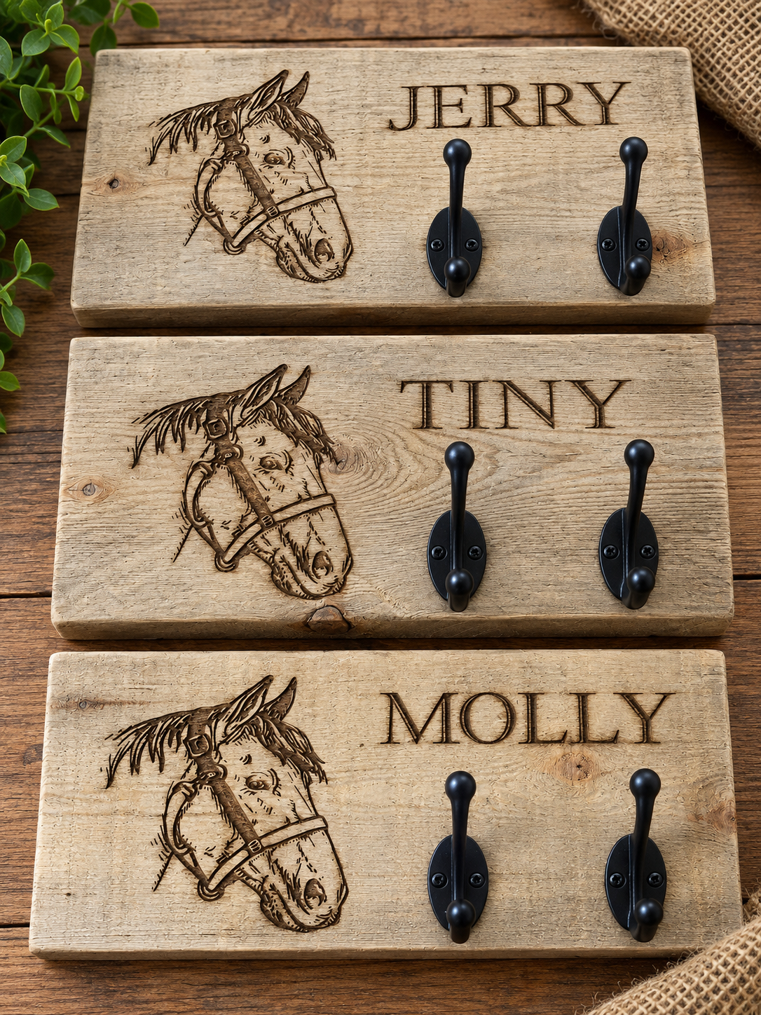 Chunky Personalised Wooden Signs – Made for Inside & Out