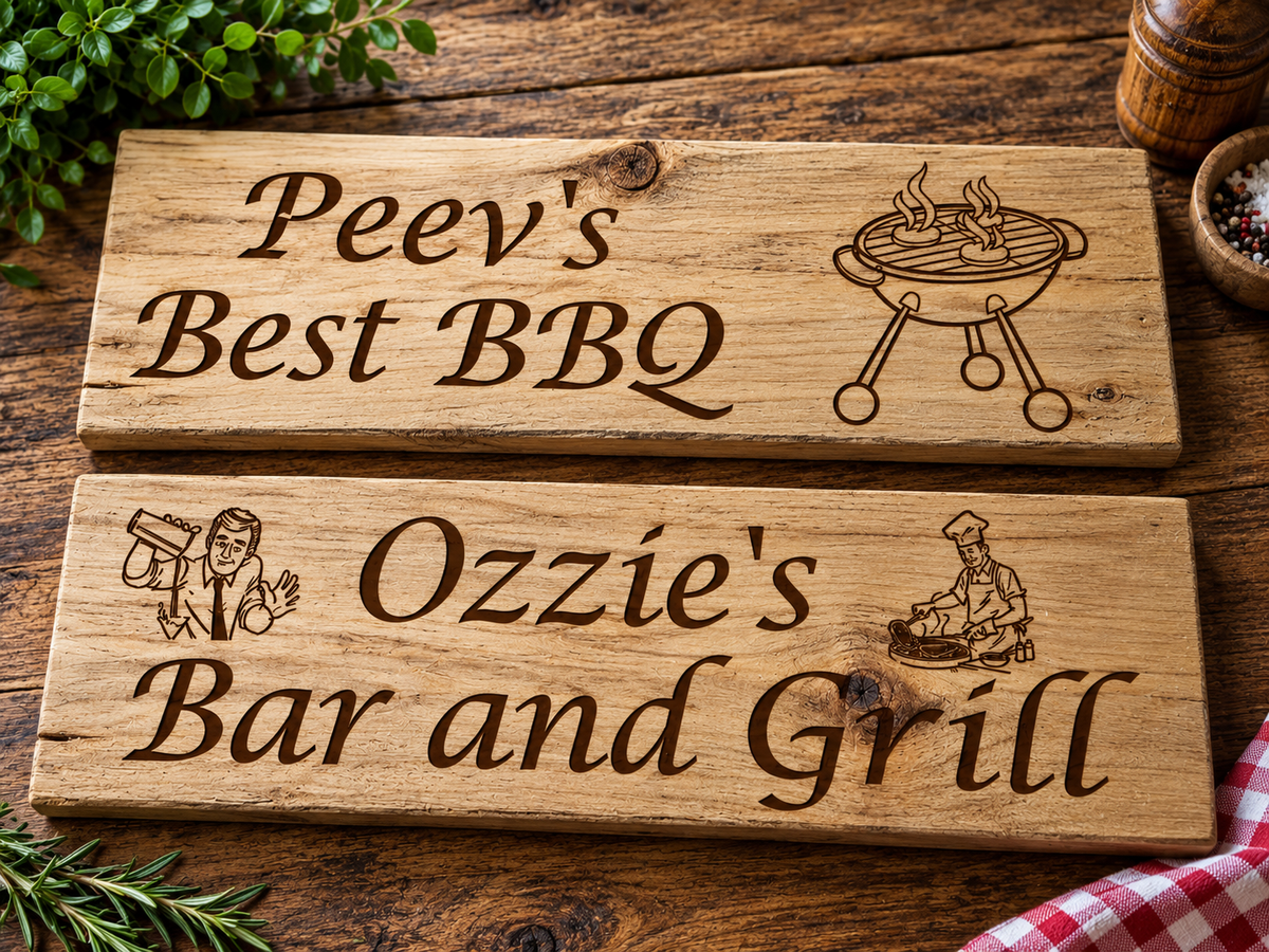 Chunky Personalised Wooden Signs – Made for Inside & Out