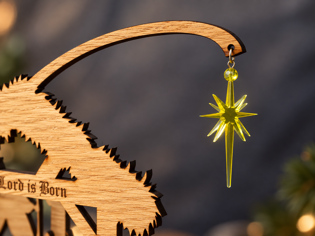 Wooden Nativity Set that can be personalised