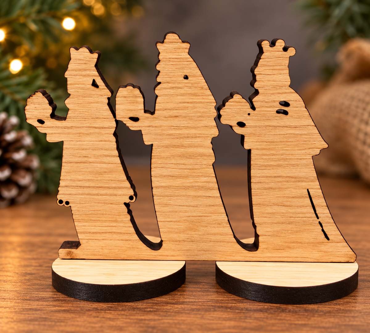 Wooden Nativity Set that can be personalised