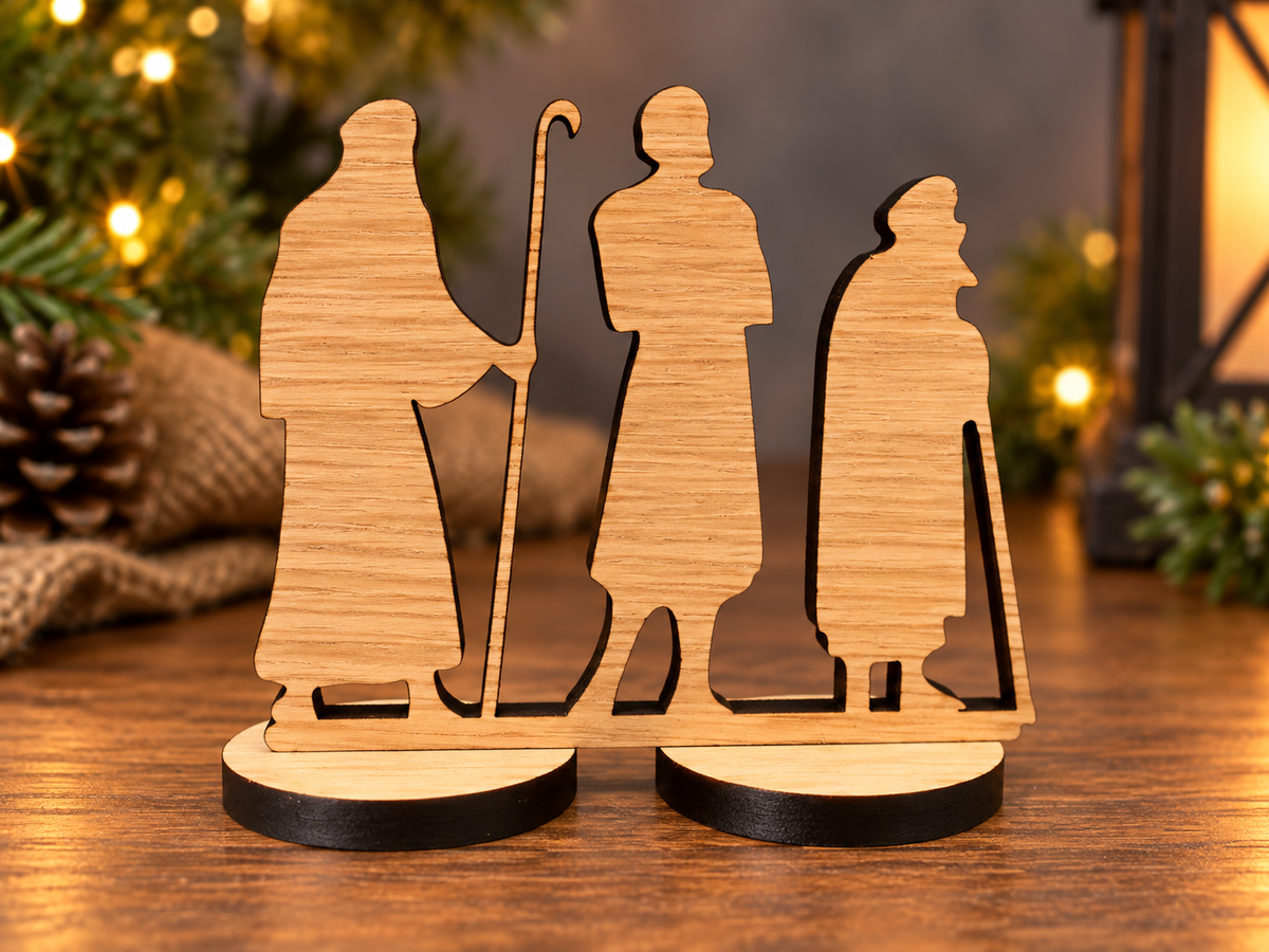Wooden Nativity Set that can be personalised