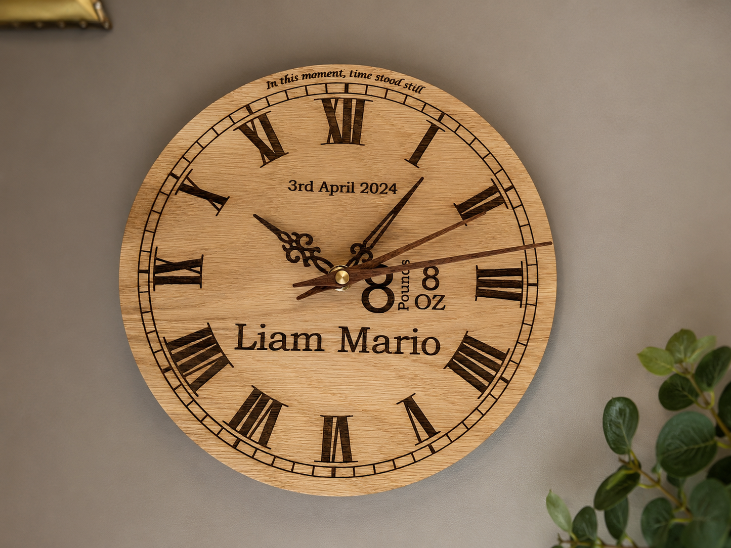 personalised clock